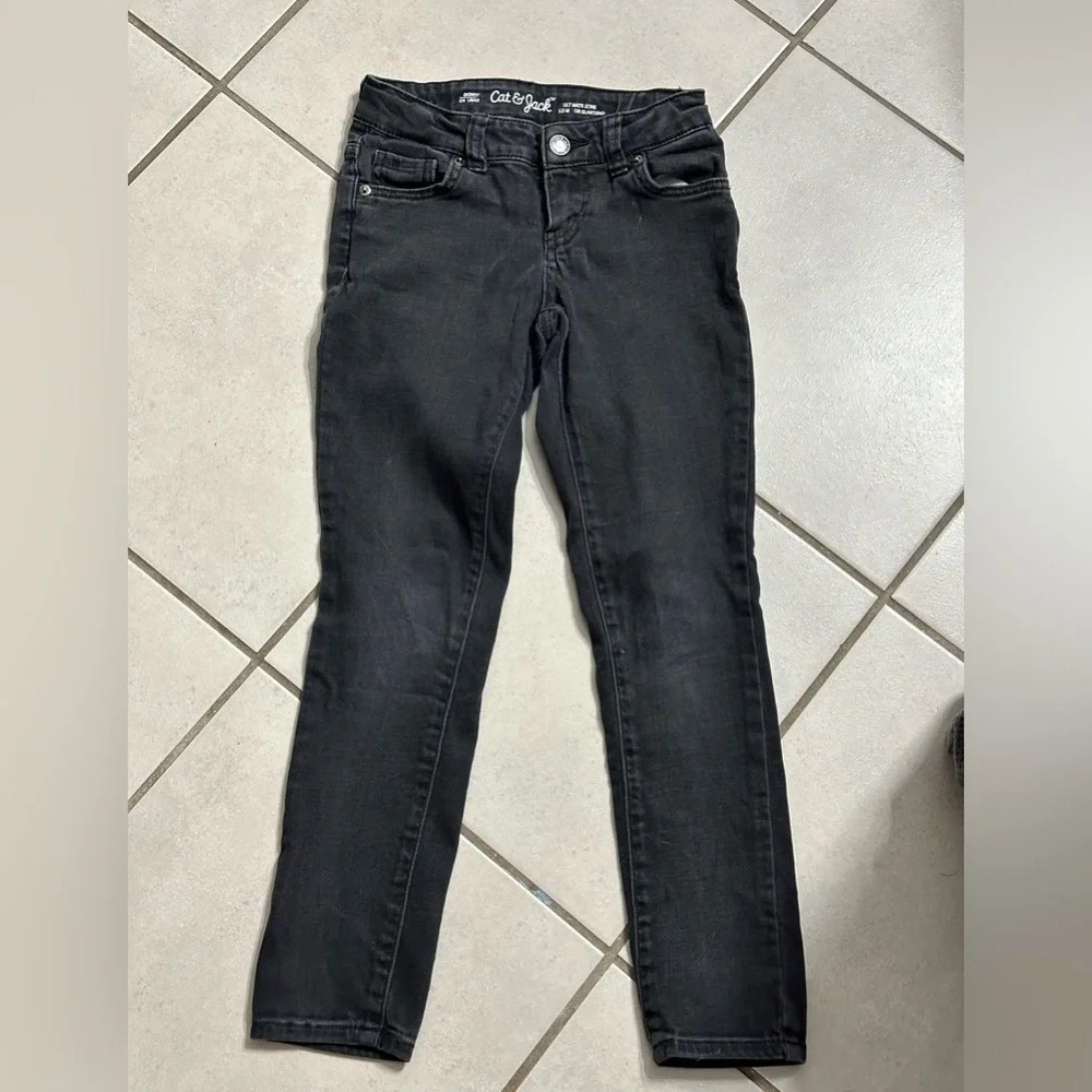 Cat & Jack Girls Black Ultimate Stretch Skinny Jeans Size 8